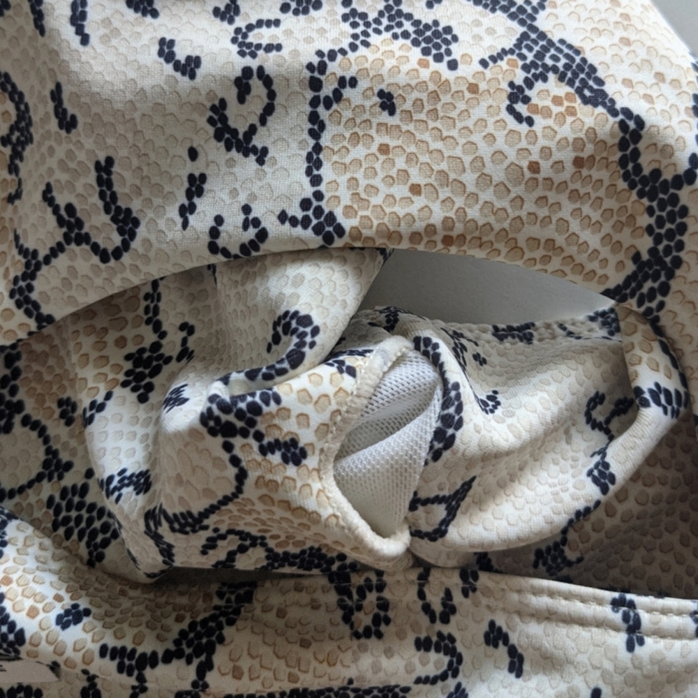 {All Fenix} Brand New White Python Racerback Bra - Picture 8 of 10